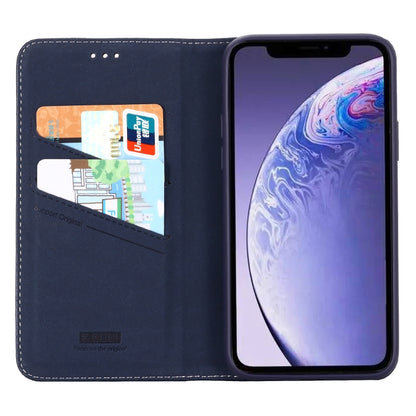 For iPhone 11 GEBEI PU+TPU Horizontal Flip Protective Case with Holder & Card Slots(Blue) - iPhone 11 Cases by GEBEI | Online Shopping UK | buy2fix