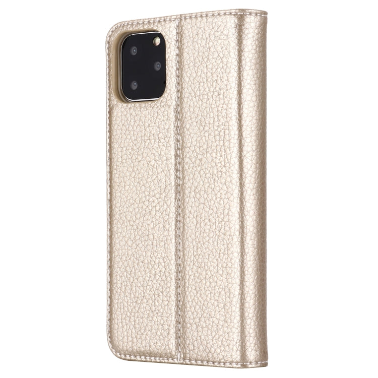 For iPhone 11 GEBEI PU+TPU Horizontal Flip Protective Case with Holder & Card Slots(Gold) - iPhone 11 Cases by GEBEI | Online Shopping UK | buy2fix