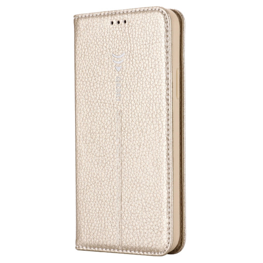 For iPhone 11 Pro Max GEBEI PU+TPU Horizontal Flip Protective Case with Holder & Card Slots(Gold) by GEBEI