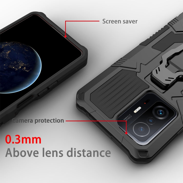 For Xiaomi Mi 11T / 11T Pro Armor Warrior Shockproof PC + TPU Protective Case(Black) - Xiaomi Accessories by buy2fix | Online Shopping UK | buy2fix