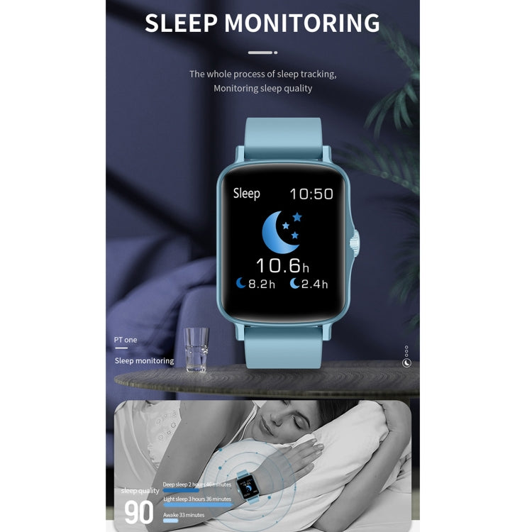 PTone 1.44 inch HD Touch Screen IP67 Waterproof Smart Watch, Support Sleep Monitoring / Heart Rate Monitoring / Blood Pressure Monitoring(Black) - Smart Wear by buy2fix | Online Shopping UK | buy2fix