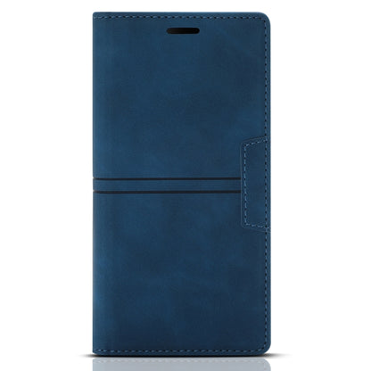 For iPhone 12 Pro Max Dream Magnetic Suction Business Horizontal Flip PU Leather Case with Holder & Card Slot & Wallet(Blue) by buy2fix