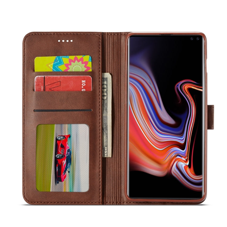 For Galaxy S10 LC.IMEEKE Calf Texture Horizontal Flip Leather Case, with Holder & Card Slots & Wallet(Black) - Galaxy Phone Cases by LC.IMEEKE | Online Shopping UK | buy2fix