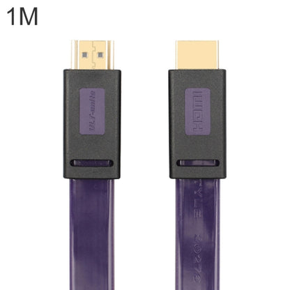 ULT-unite 4K Ultra HD Gold-plated HDMI to HDMI Flat Cable, Cable Length:1m(Transparent Purple) - Cable by ult-unite | Online Shopping UK | buy2fix