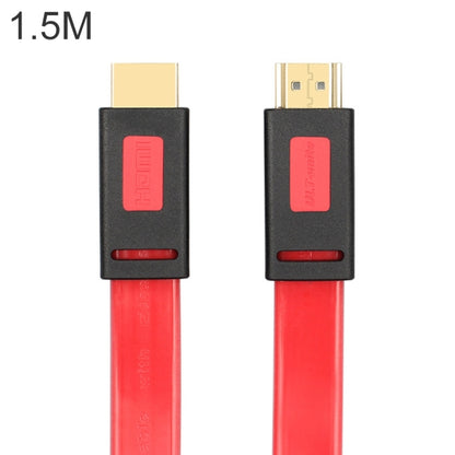ULT-unite 4K Ultra HD Gold-plated HDMI to HDMI Flat Cable, Cable Length:1.5m(Transparent Red) - Cable by ult-unite | Online Shopping UK | buy2fix