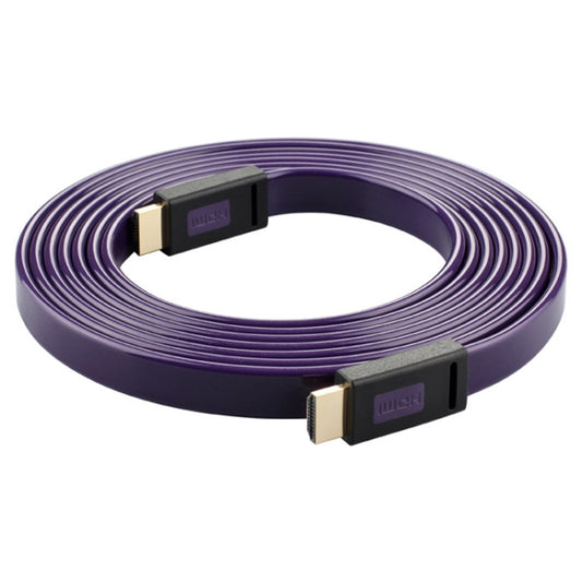 ULT-unite 4K Ultra HD Gold-plated HDMI to HDMI Flat Cable, Cable Length:1.5m(Transparent Purple) by ult-unite