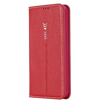 For iPhone 13 Pro Max GEBEI PU+TPU Horizontal Flip Protective Case with Holder & Card Slots (Rose Red) - iPhone 13 Pro Max Cases by GEBEI | Online Shopping UK | buy2fix