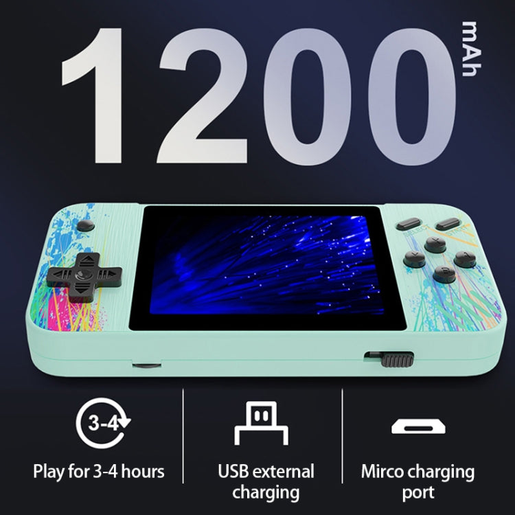 G3 Macaron 3.5 inch Screen Handheld Game Console Built-in 800 Games(Blue) - Pocket Console by buy2fix | Online Shopping UK | buy2fix