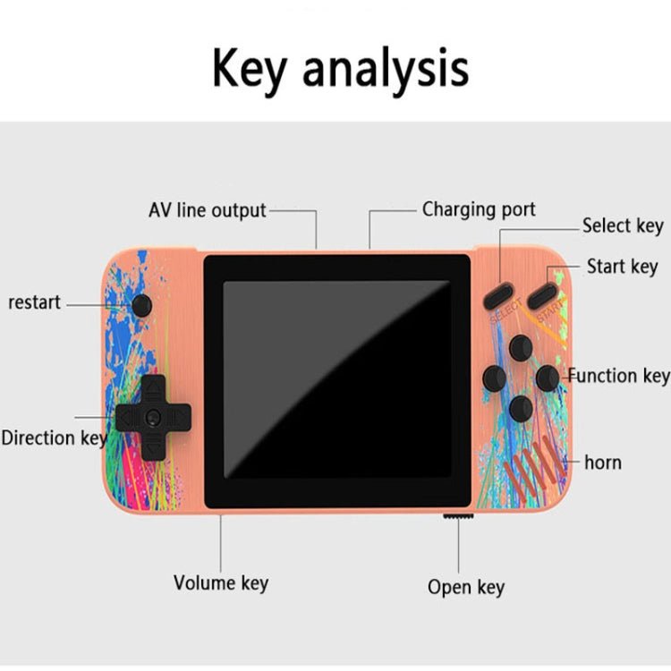 G3 Macaron 3.5 inch Screen Handheld Game Console Built-in 800 Games(Grey) - Pocket Console by buy2fix | Online Shopping UK | buy2fix