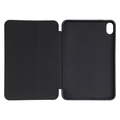 For iPad mini 6 GEBEI Shockproof Horizontal Flip Tablet Case with Three-folding Holder(Black) - iPad mini 6 Cases by GEBEI | Online Shopping UK | buy2fix