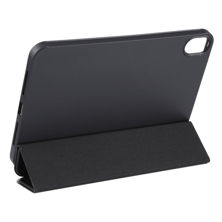 For iPad mini 2024 / mini 6 GEBEI Shockproof Horizontal Flip Tablet Case with Three-folding Holder(Black) - iPad mini 6 Cases by GEBEI | Online Shopping UK | buy2fix