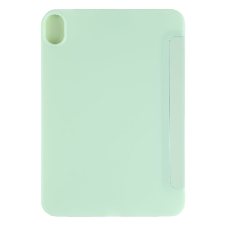 For iPad mini 6 GEBEI Shockproof Horizontal Flip Tablet Case with Three-folding Holder(Mint Green) - iPad mini 6 Cases by GEBEI | Online Shopping UK | buy2fix