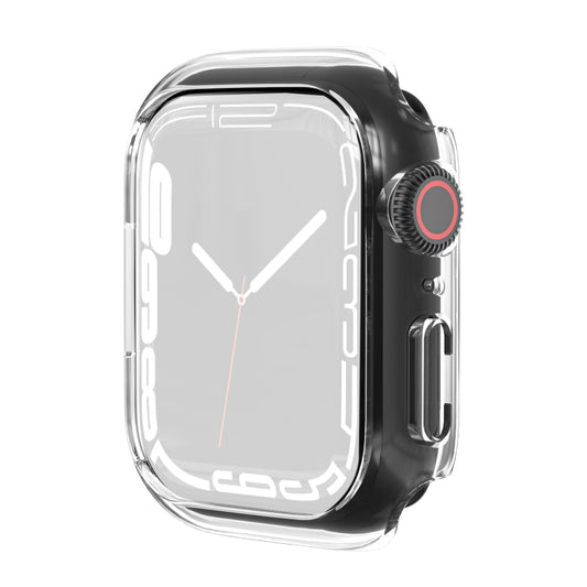 Shockproof TPU Protective Case For Apple Watch Series 8 / 7 45mm(Transparent) - Smart Wear by buy2fix | Online Shopping UK | buy2fix