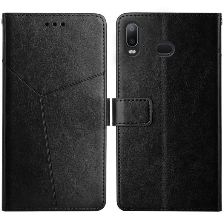 For Samsung Galaxy A10s Y Stitching Horizontal Flip Leather Case with Holder & Card Slots & Wallet & Photo Frame(Black) by buy2fix