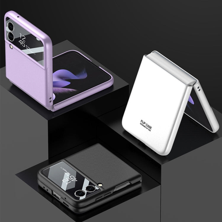 For Samsung Galaxy Z Flip3 5G GKK Integrated Ultra-thin Full Coverage Phone Flip Case(Purple) - Samsung Accessories by GKK | Online Shopping UK | buy2fix