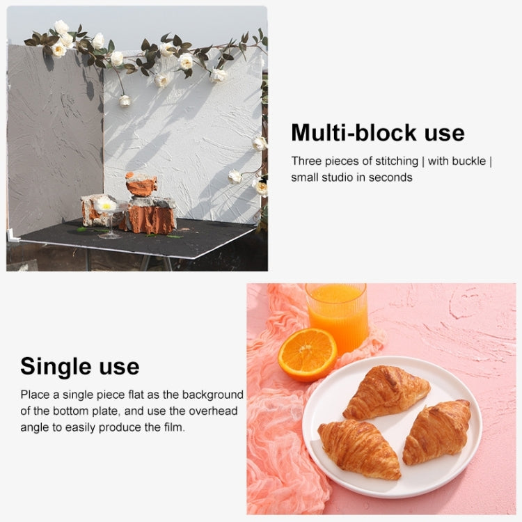 60 x 60cm Retro PVC Cement Texture Board Photography Backdrops Board(Grey Bean Green) by buy2fix