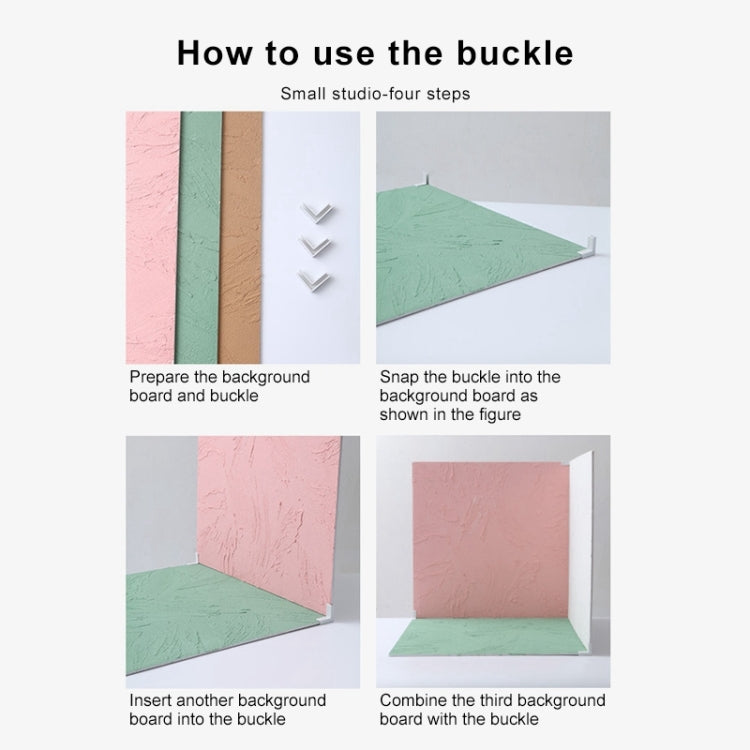 60 x 60cm Retro PVC Cement Texture Board Photography Backdrops Board(Grey Bean Green) by buy2fix