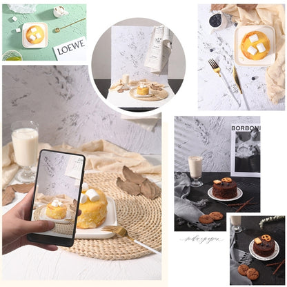 80 x 60cm Retro PVC Cement Texture Board Photography Backdrops Board(Grey Bean Green) by buy2fix