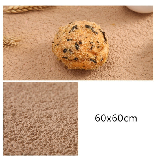 60 x 60cm PVC Backdrop Board Coarse Sand Texture Cement Photography Backdrop Board(Dark Nude Color) by buy2fix