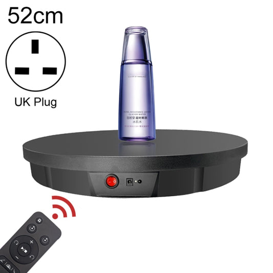 52cm Remote Control Electric Rotating Turntable Display Stand Video Shooting Props Turntable, Plug-in Power, Power Plug:UK Plug(Black) - Camera Accessories by buy2fix | Online Shopping UK | buy2fix