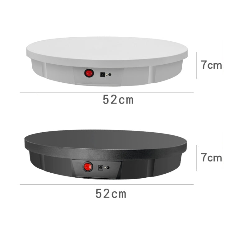 52cm Remote Control Electric Rotating Turntable Display Stand Video Shooting Props Turntable, Plug-in Power, Power Plug:UK Plug(White) - Camera Accessories by buy2fix | Online Shopping UK | buy2fix