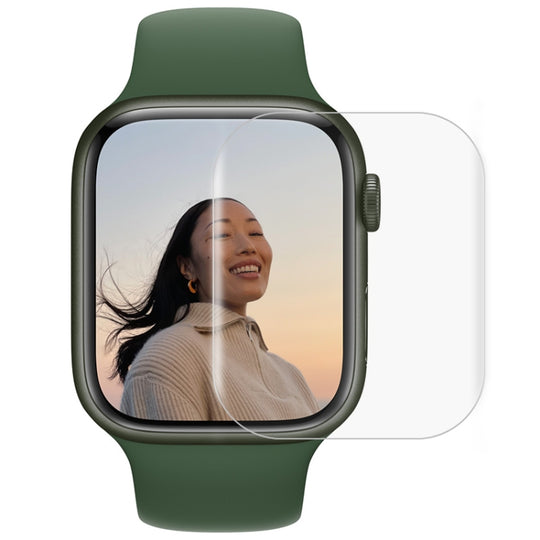 UV Liquid Curved Full Glue Full Screen Tempered Glass Film For Apple Watch Series 9 / 8 / 7 41mm