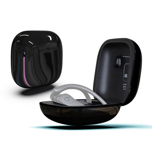 Mirror Surface Silicone + PC Wireless Earphone Protective Case for Beats Powerbeats Pro(Black) by buy2fix