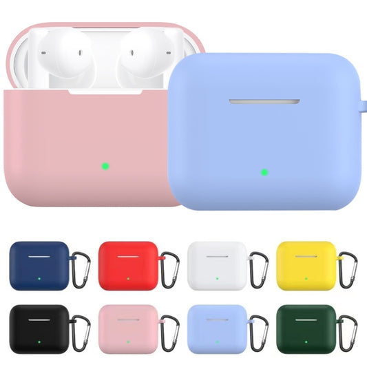 Solid Color Silicone Earphone Protective Case with Hook For Honor Earbuds X2(Pink) by buy2fix