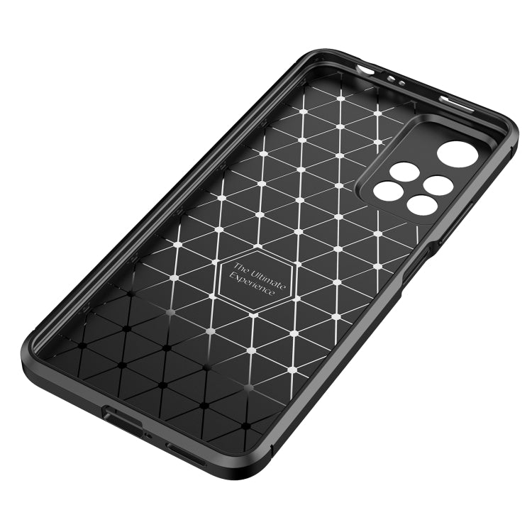 For Xiaomi Redmi Note 11 Pro China Version Carbon Fiber Texture Shockproof TPU Phone Case(Black) by buy2fix
