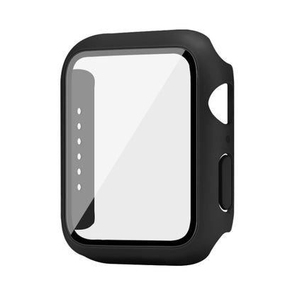 IMAK Shockproof PC Protective Case with Tempered Glass Film For Apple Watch Series 6 & SE & 5 & 4 44mm(Black) by imak