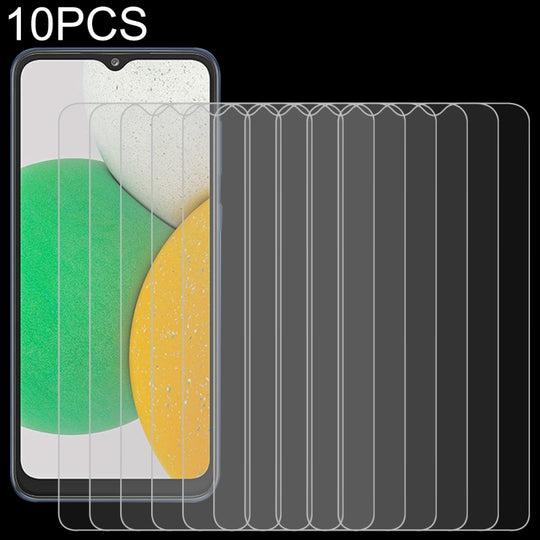 10 films en verre trempé 0,26 mm 9H 2,5D pour Samsung Galaxy A03