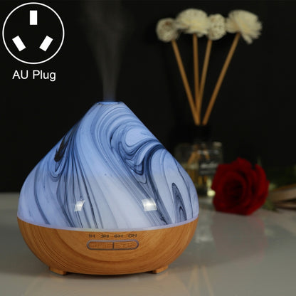 400ml Volcano Shape Humidifier Glass Aromatherapy Machine Automatic Alcohol Sprayer, Plug Specification:AU Plug(Khaki) - Home & Garden by buy2fix | Online Shopping UK | buy2fix