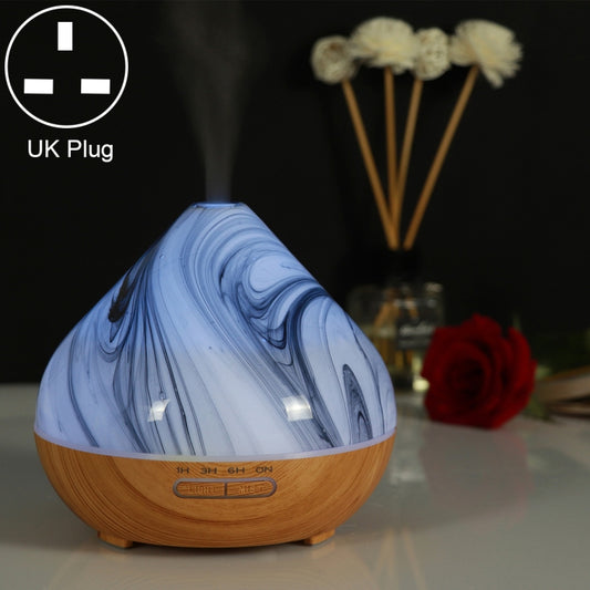 400ml Volcano Shape Humidifier Glass Aromatherapy Machine Automatic Alcohol Sprayer, Plug Specification:UK Plug(Khaki) - Home & Garden by buy2fix | Online Shopping UK | buy2fix