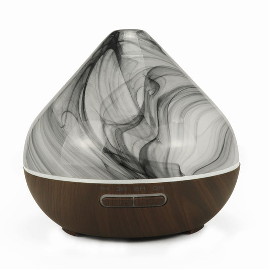 400ml Volcano Shape Humidifier Glass Aromatherapy Machine Automatic Alcohol Sprayer, Plug Specification:US Plug(Coffee) by buy2fix