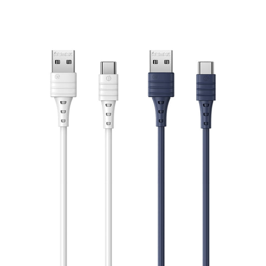 REMAX RC-179a 2.4A Type-C / USB-C High Elastic TPE Fast Charging Data Cable, Length: 1m(White) by REMAX