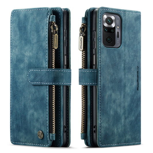 For Xiaomi Redmi Note 10 Pro 4G / Redmi Note 10 Pro Max CaseMe-C30 Multifunctional Horizontal Flip PU + TPU Phone Case(Blue) by CaseMe