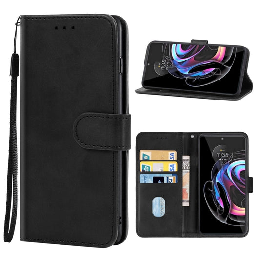 Leather Phone Case For Motorola Moto Edge 30 Ultra(Black) - Mobile Accessories by buy2fix | Online Shopping UK | buy2fix