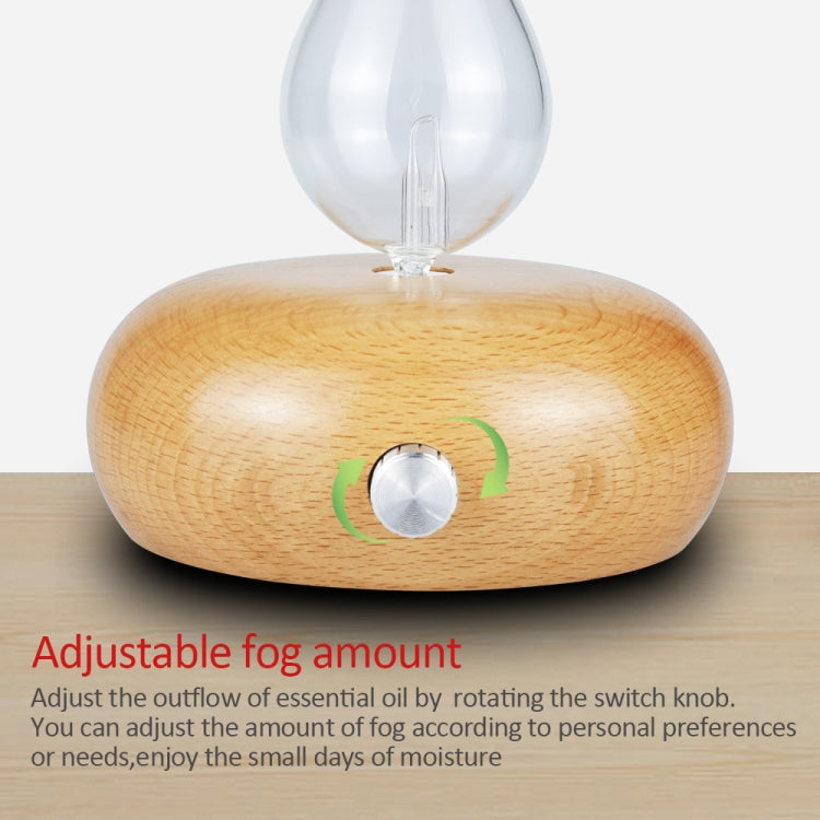 Wood Essential Oil Diffuser Aromatherapy Machine Automatic Alcohol Sprayer, Plug Specification:AU Plug(Light Brown) - Home & Garden by buy2fix | Online Shopping UK | buy2fix