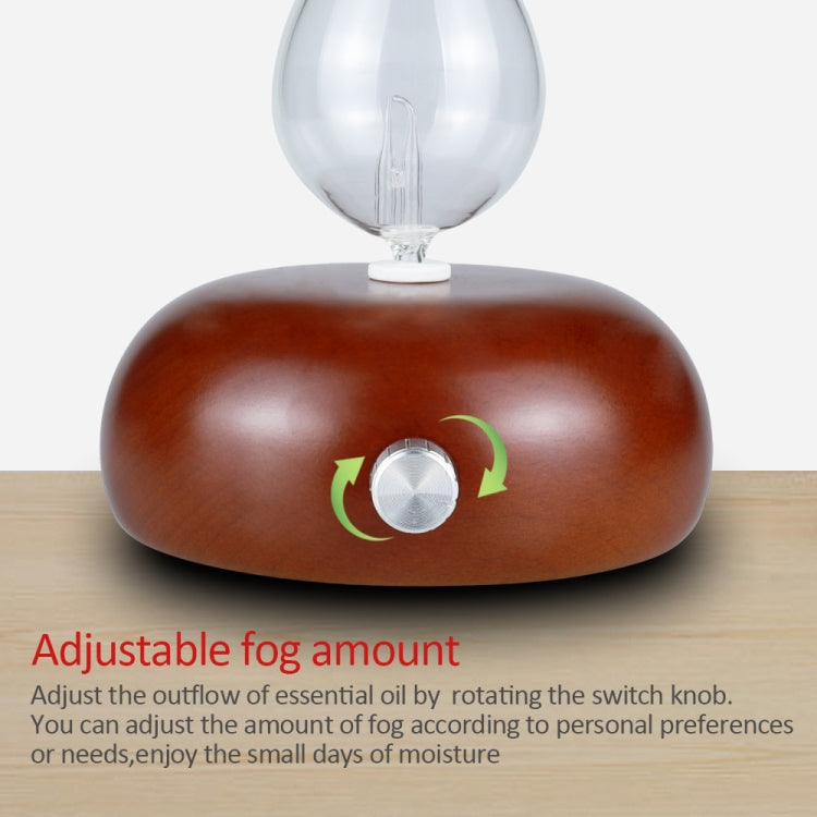 Wood Essential Oil Diffuser Aromatherapy Machine Automatic Alcohol Sprayer, Plug Specification:UK Plug(Dark Brown) - Home & Garden by buy2fix | Online Shopping UK | buy2fix