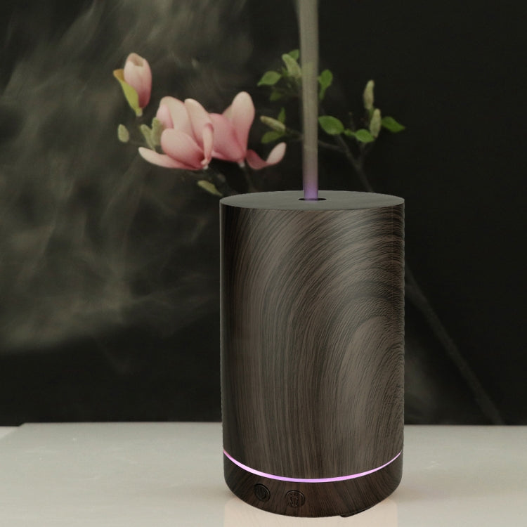 200ml Hollow-out Forest Pattern Wooden Essential Oil Aromatherapy Machine Ultrasonic Humidifier Automatic Alcohol Sprayer, Plug Specification:UK Plug(Dark Brown-4) - Home & Garden by buy2fix | Online Shopping UK | buy2fix