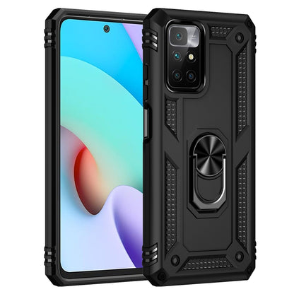 For Xiaomi Redmi 10 Shockproof TPU + PC Phone Case with 360 Degree Rotating Holder(Black) - Xiaomi Cases by buy2fix | Online Shopping UK | buy2fix