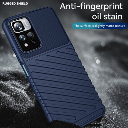 For Xiaomi Redmi Poco M4 Pro 5G Thunderbolt Shockproof TPU Soft Phone Case(Blue) by buy2fix