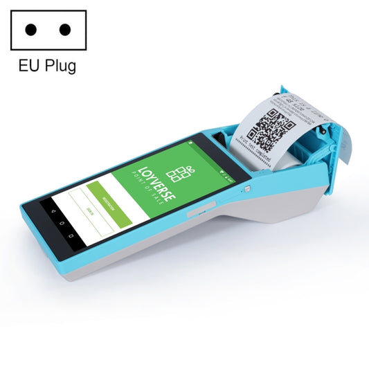 SGT-SP01 5.5 inch HD Screen Handheld POS Receipt Printer, Basic Version, EU Plug(Blue) - Consumer Electronics by buy2fix | Online Shopping UK | buy2fix