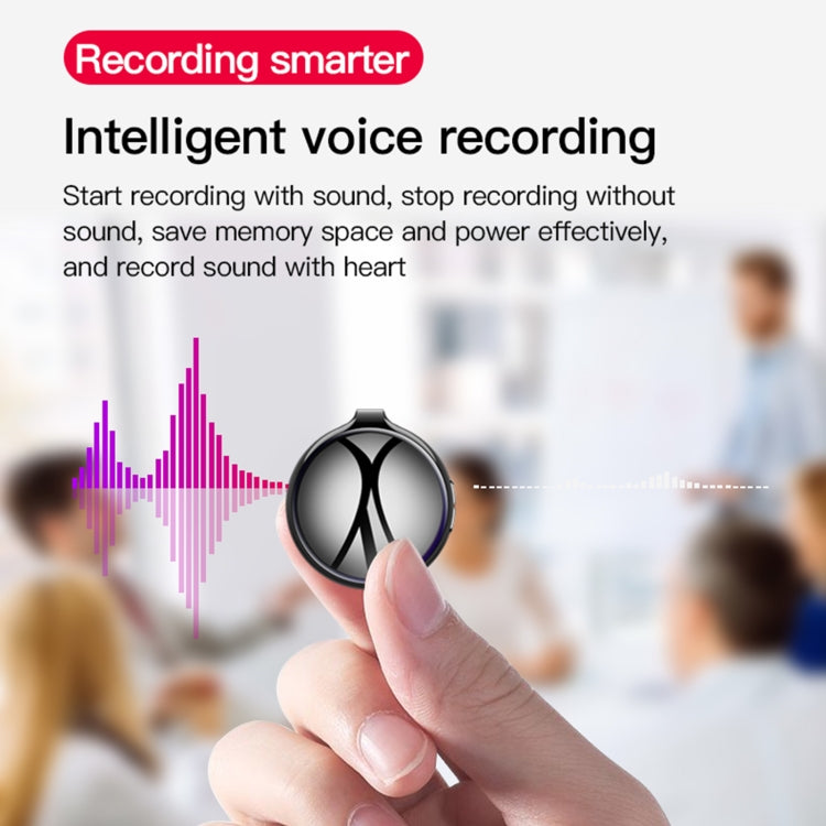 Q39 AI Intelligent High-definition Noise Reduction Voice Control Recorder, Capacity:16GB(Black) - Security by buy2fix | Online Shopping UK | buy2fix