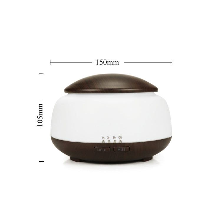 Wood Grain Humidifier Air Purifier Ultrasonic Atomization Household Aromatherapy Machine with Colorful LED Light Automatic Alcohol Sprayer, Plug Specification:AU Plug(Dark Brown) - Home & Garden by buy2fix | Online Shopping UK | buy2fix