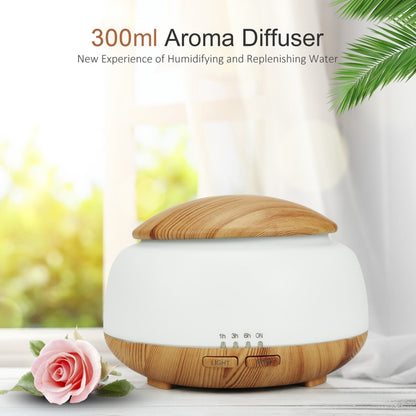 Wood Grain Humidifier Air Purifier Ultrasonic Atomization Household Aromatherapy Machine with Colorful LED Light Automatic Alcohol Sprayer, Plug Specification:AU Plug(Dark Brown) - Home & Garden by buy2fix | Online Shopping UK | buy2fix