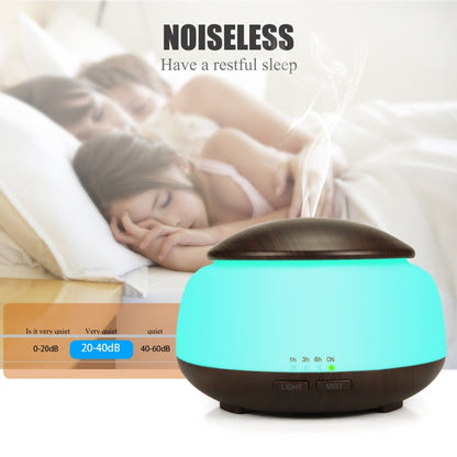 Wood Grain Humidifier Air Purifier Ultrasonic Atomization Household Aromatherapy Machine with Colorful LED Light Automatic Alcohol Sprayer, Plug Specification:AU Plug(Dark Brown) - Home & Garden by buy2fix | Online Shopping UK | buy2fix