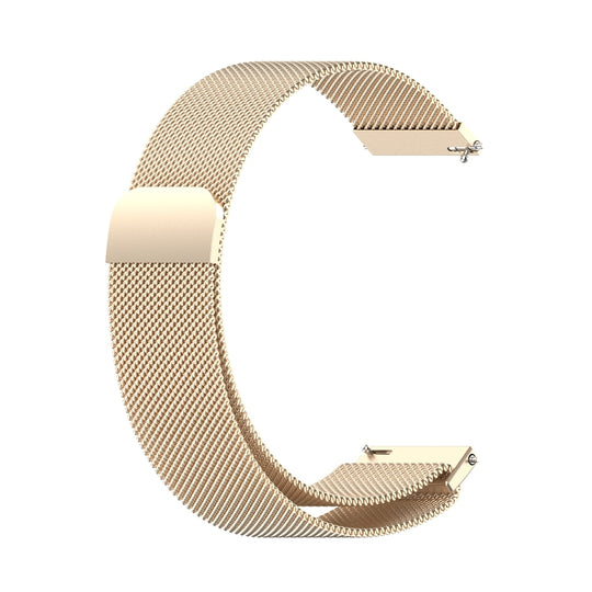 Pour Huawei Watch GT 3 42 mm 20 mm Bracelet de montre en métal Milan (or champagne)