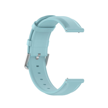 For Huawei Watch GT 3 46mm/GT Runner 22mm Round Tail Leather Watch Band(Light Blue) by buy2fix