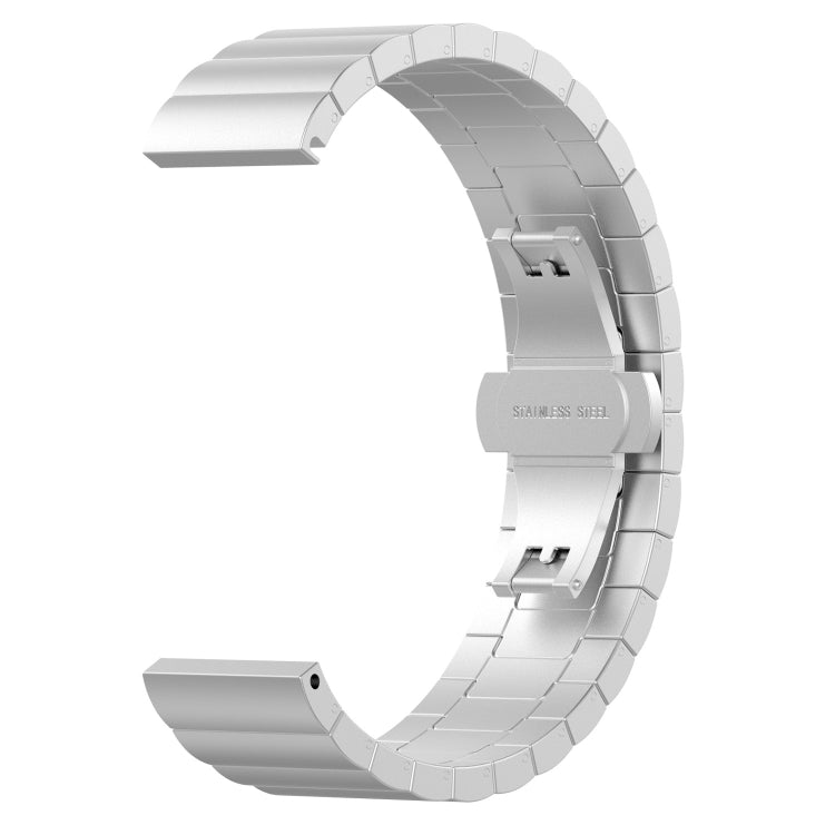 For Huawei Watch GT 3 46mm/GT Runner 22mm One-bead Steel Watch Band(Silver) by buy2fix